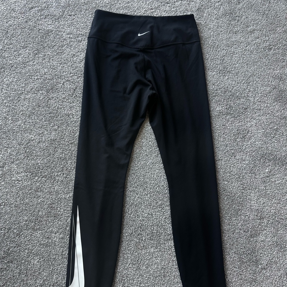 Nike Dri-FIT Black Leggings with White Details